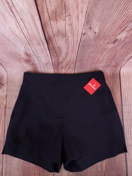 SPANX Pants - *READ* NWT Spanx Womens Size XS Polished 4" Shorts Pull On Navy Blue 20368R